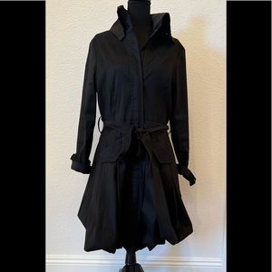 Black Bubblehem Trench Coat